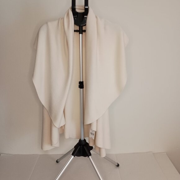 Mia & Tess Waterfall Front Cream Vest Women’s Size OS NWT - Picture 6 of 13